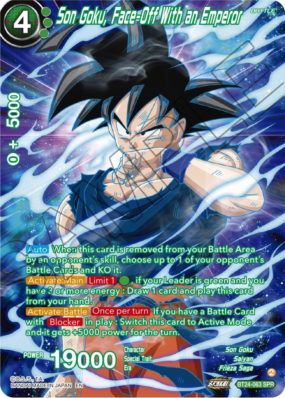 Son Goku, Face-Off With an Emperor (SPR) (BT24-063) [Beyond Generations] | Enigma On Main