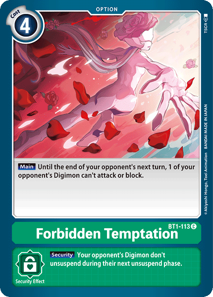 Forbidden Temptation [BT1-113] [Release Special Booster Ver.1.0] | Enigma On Main
