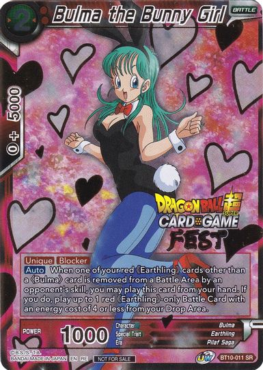 Bulma the Bunny Girl (Card Game Fest 2022) (BT10-011) [Tournament Promotion Cards] | Enigma On Main