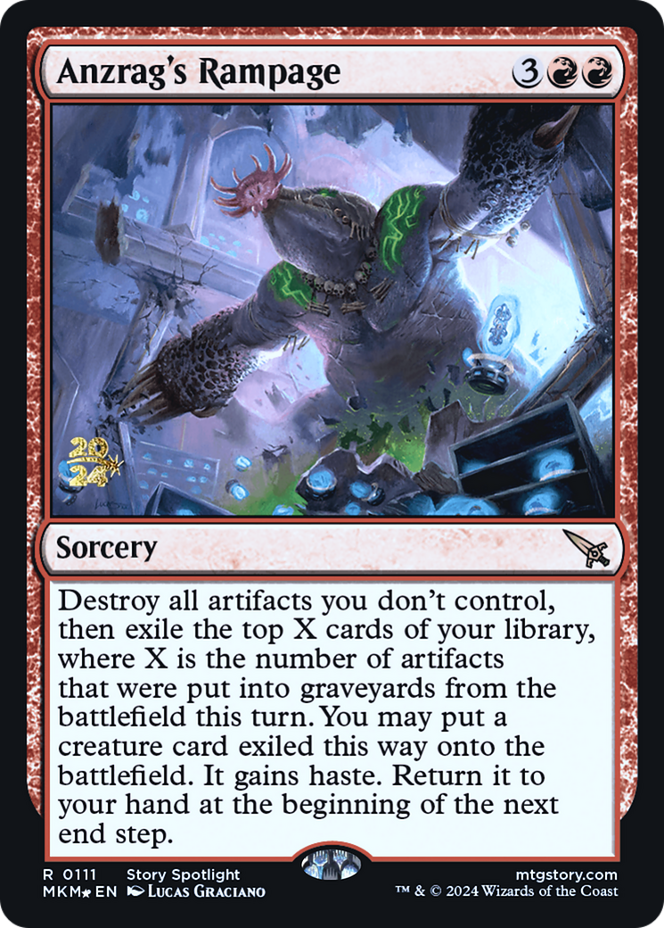 Anzrag's Rampage [Murders at Karlov Manor Prerelease Promos] | Enigma On Main