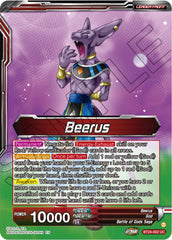 Beerus // Beerus, Pursuing the Power of the Gods (SLR) (BT24-002) [Beyond Generations] | Enigma On Main