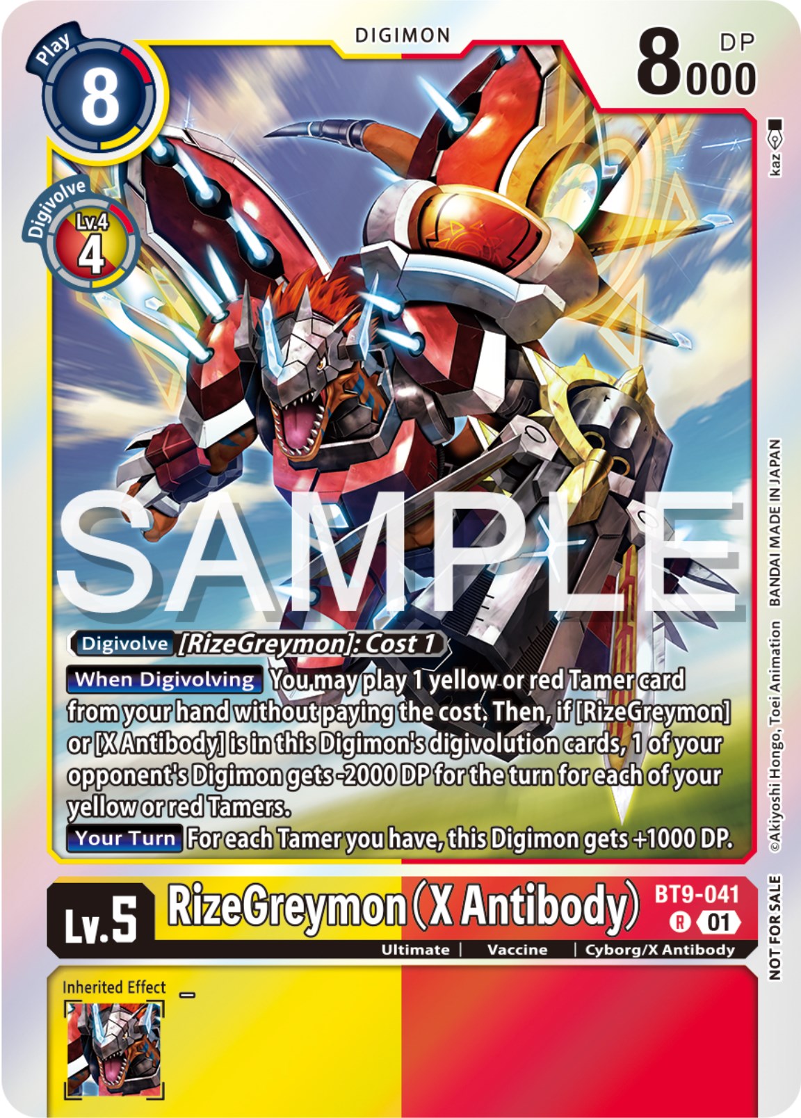 RizeGreymon (X Antibody) [BT9-041] (Event Pack 6) [X Record Promos] | Enigma On Main