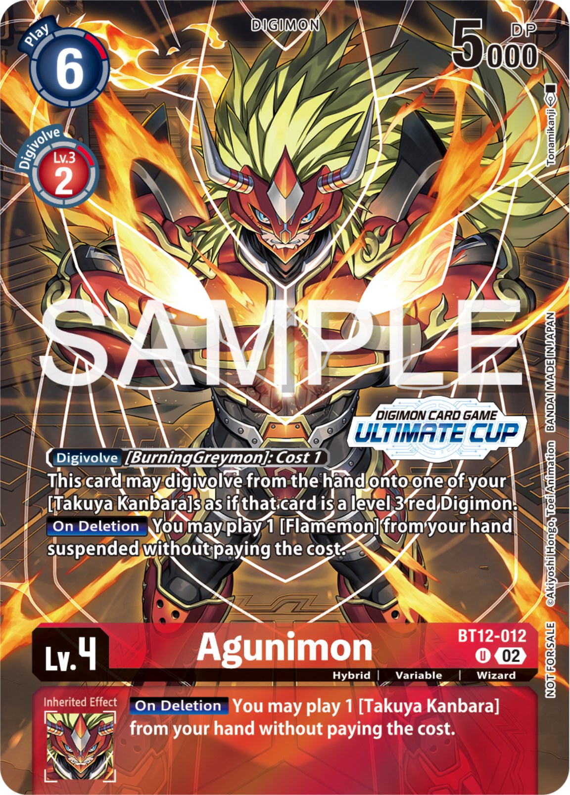 Agunimon [BT12-012] (Ultimate Cup 2024) [Across Time Promos] | Enigma On Main