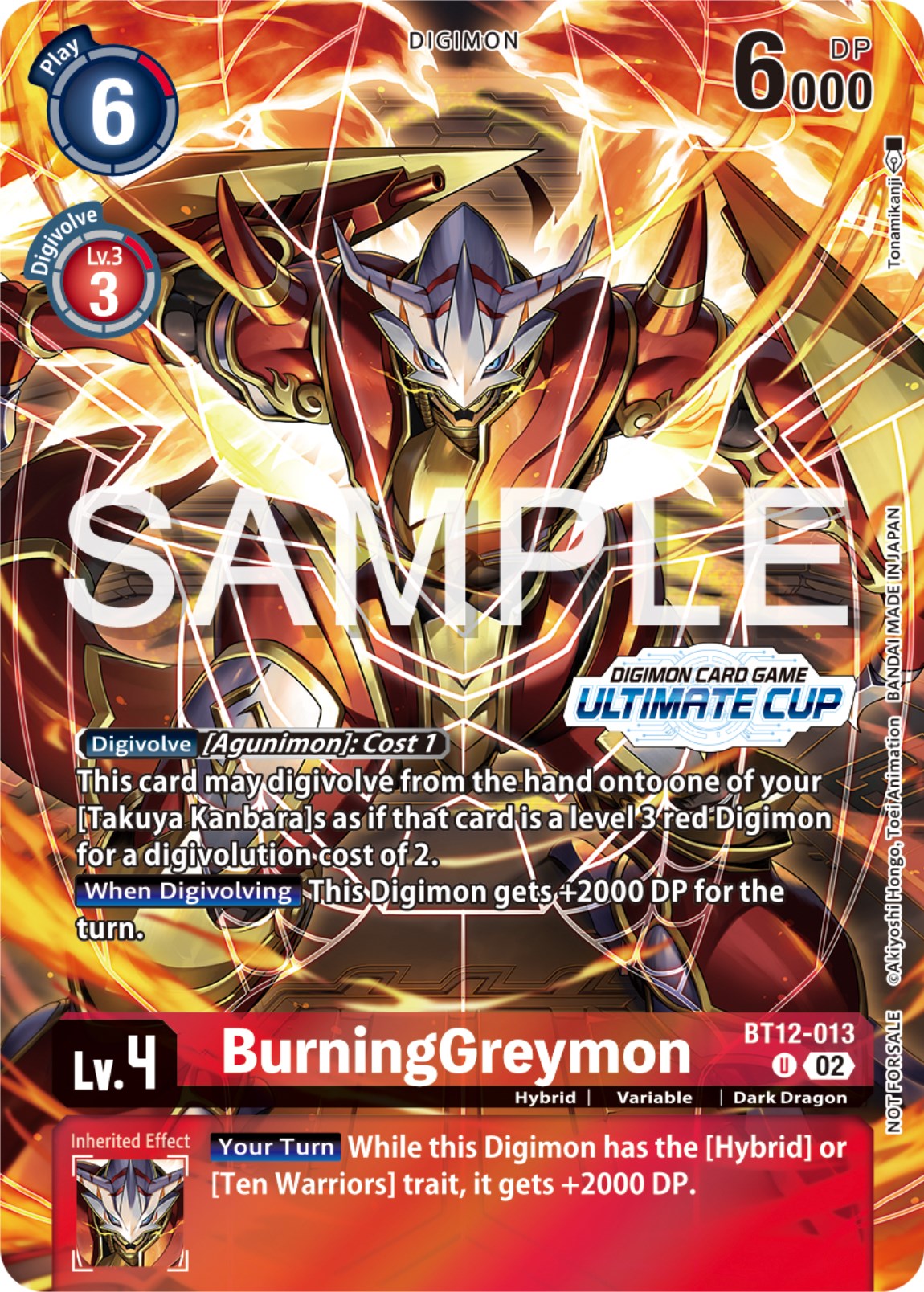 BurningGreymon [BT12-013] (Ultimate Cup 2024) [Across Time Promos] | Enigma On Main