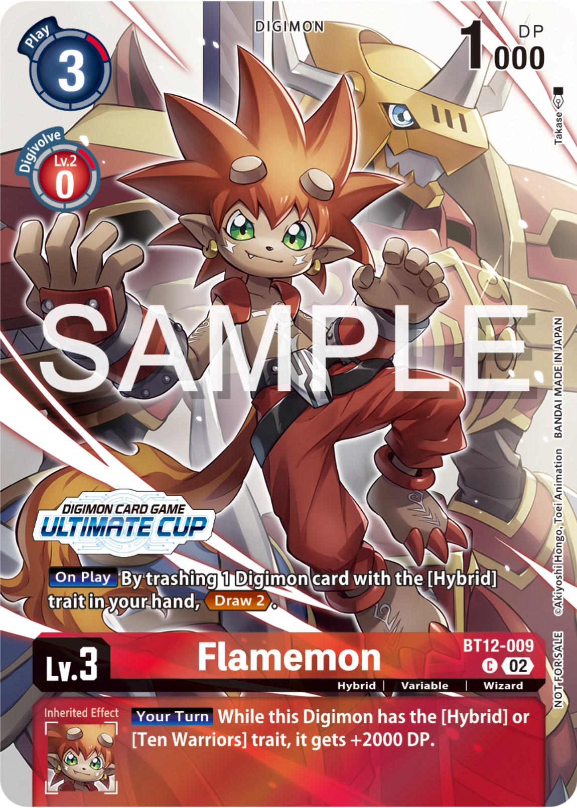 Flamemon [BT12-009] (Ultimate Cup 2024) [Across Time Promos] | Enigma On Main