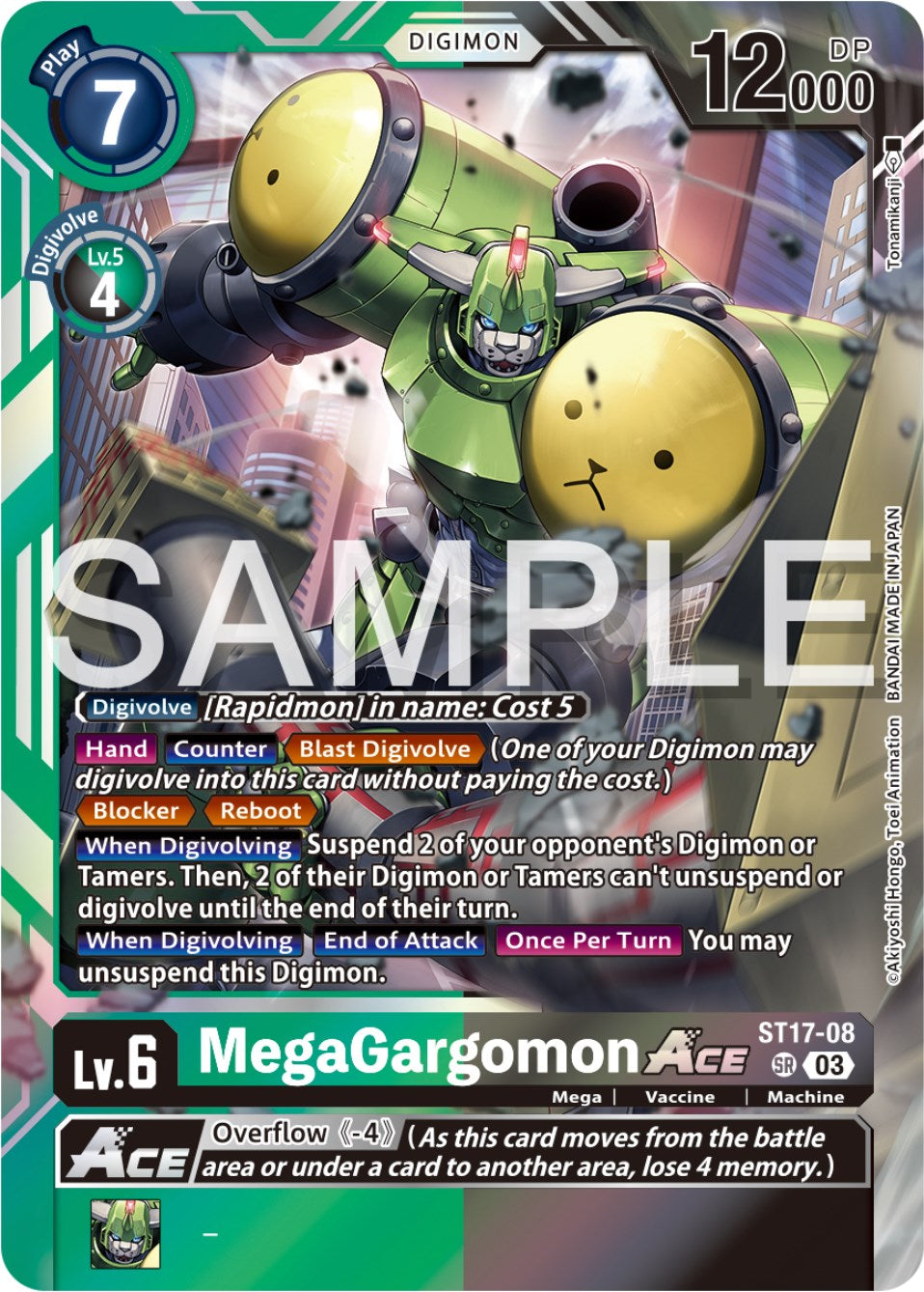 MegaGargomon Ace [ST17-08] [Starter Deck: Double Typhoon Advanced Deck Set] | Enigma On Main