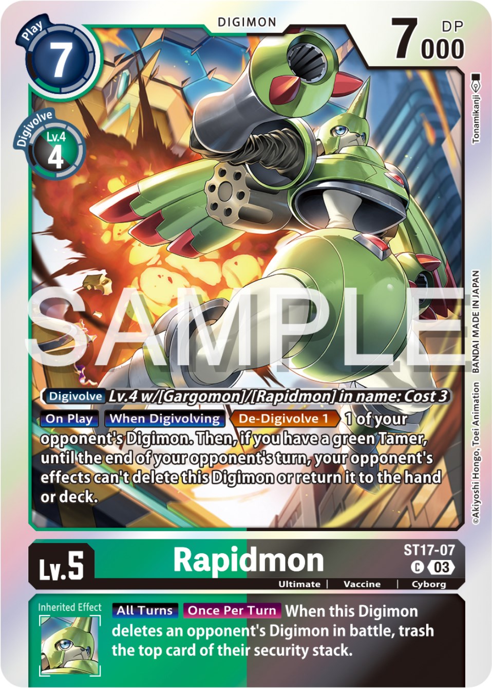 Rapidmon [ST17-07] [Starter Deck: Double Typhoon Advanced Deck Set] | Enigma On Main