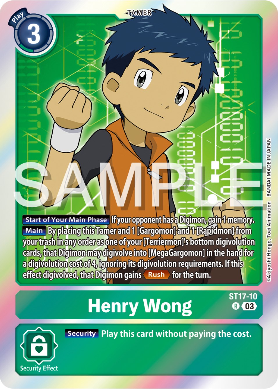 Henry Wong [ST17-10] [Starter Deck: Double Typhoon Advanced Deck Set] | Enigma On Main