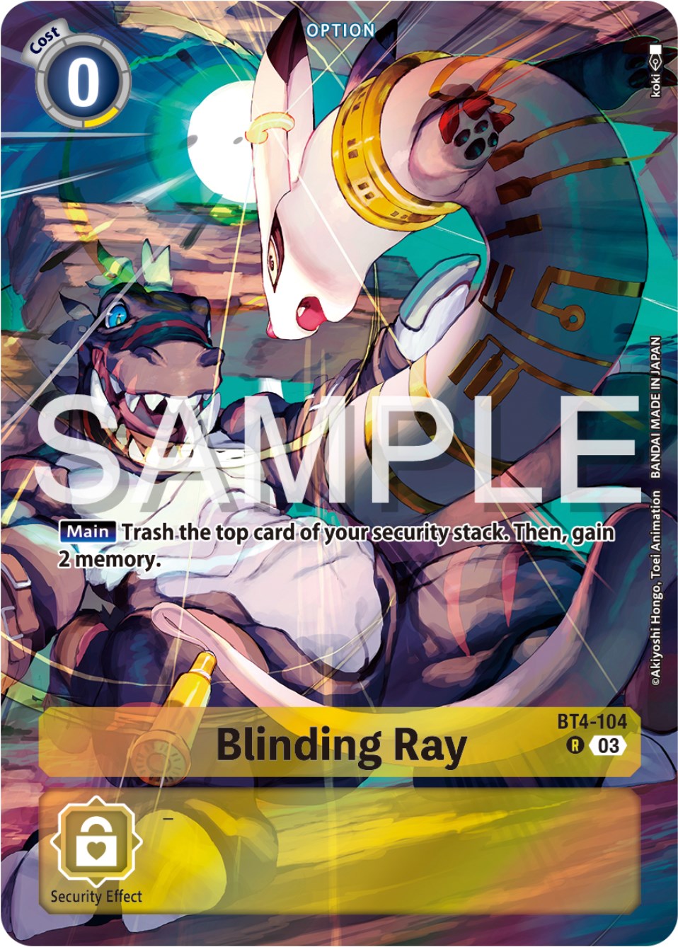 Blinding Ray [BT4-104] (Reprint) [Starter Deck: Double Typhoon Advanced Deck Set] | Enigma On Main