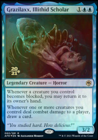 Grazilaxx, Illithid Scholar [Dungeons & Dragons: Adventures in the Forgotten Realms Prerelease Promos] | Enigma On Main