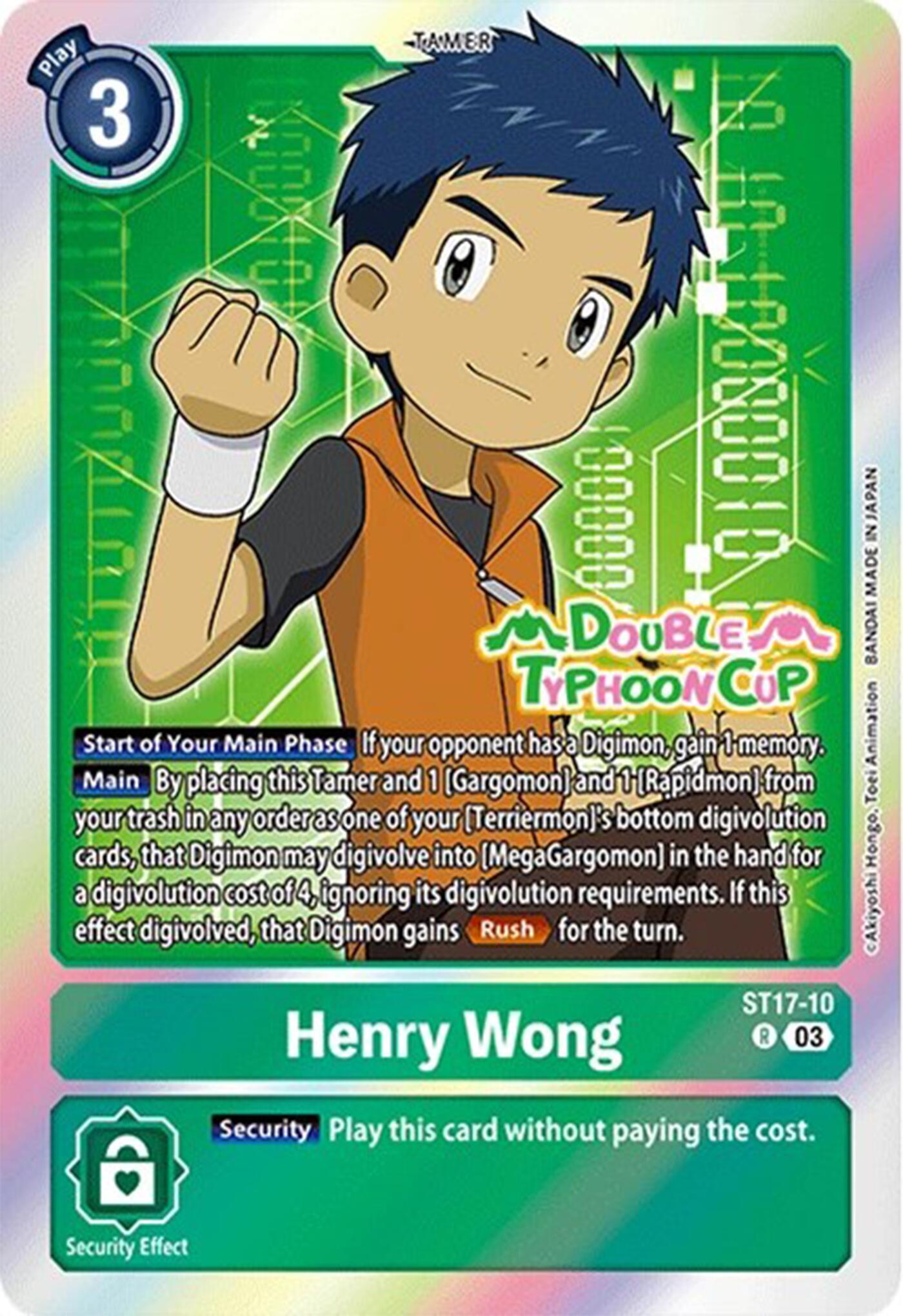 Henry Wong [ST17-10] [Starter Deck: Double Typhoon Advanced Deck Set Pre-Release Cards] | Enigma On Main