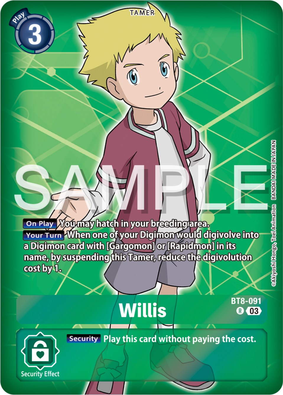 Willis [BT8-091] (Reprint) [Starter Deck: Double Typhoon Advanced Deck Set] | Enigma On Main