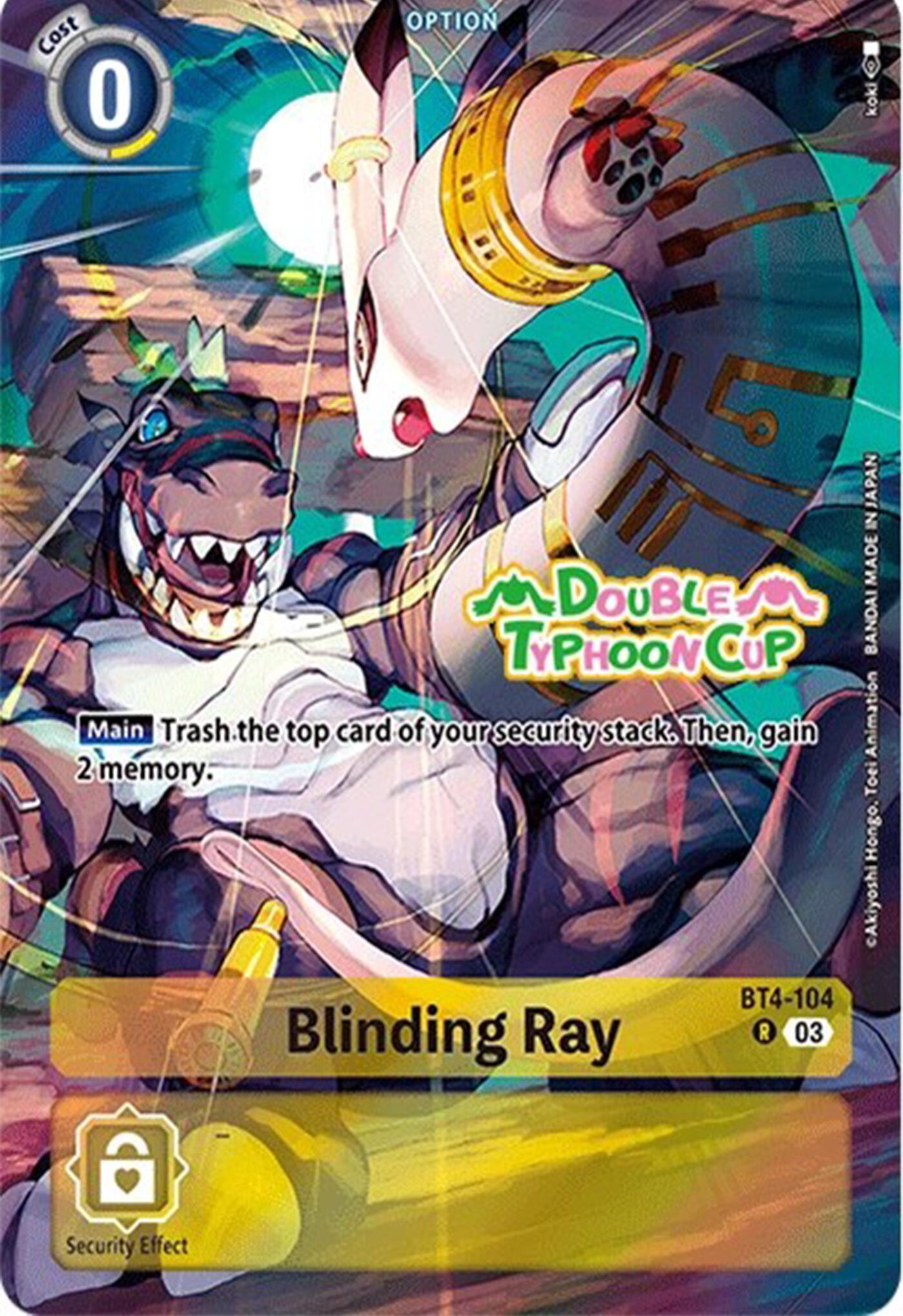 Blinding Ray [BT4-104] (Bonus Pack) [Starter Deck: Double Typhoon Advanced Deck Set Pre-Release Cards] | Enigma On Main