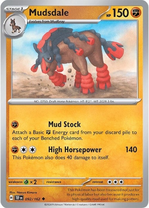 Mudsdale (092/162) [Scarlet & Violet: Temporal Forces] | Enigma On Main