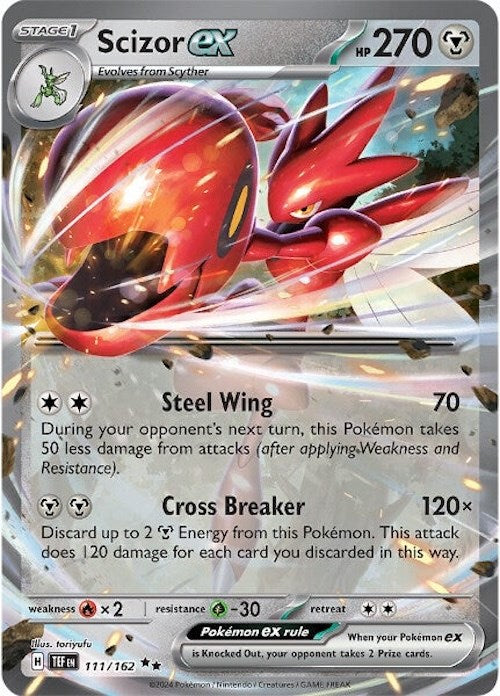 Scizor ex (111/162) [Scarlet & Violet: Temporal Forces] | Enigma On Main