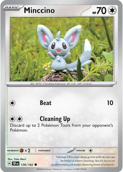 Minccino (136/162) [Scarlet & Violet: Temporal Forces] | Enigma On Main