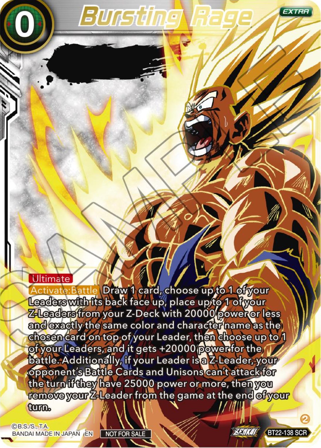 Bursting Rage (Serial Numbered) (BT22-138) [Tournament Promotion Cards] | Enigma On Main