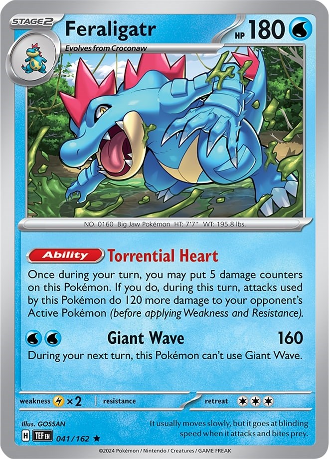 Feraligatr (041/162) (Theme Deck Exclusive) [Scarlet & Violet: Temporal Forces] | Enigma On Main