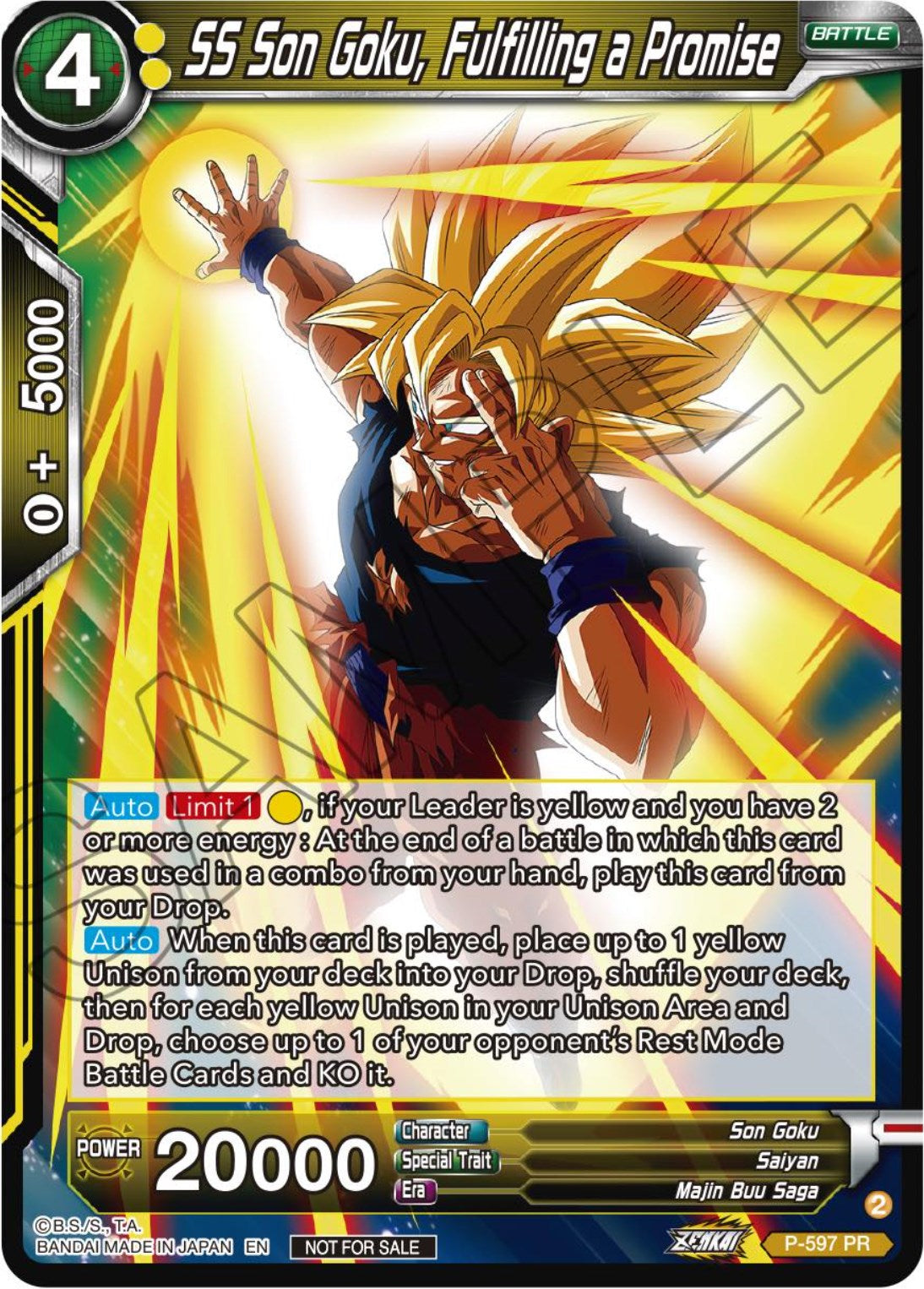 SS Son Goku, Fulfilling a Promise (Deluxe Pack 2024 Vol.1) (P-597) [Promotion Cards] | Enigma On Main