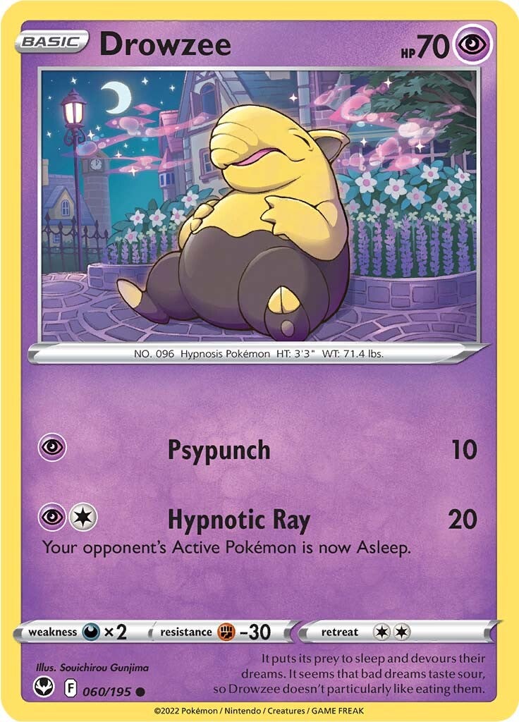 Drowzee (060/195) [Sword & Shield: Silver Tempest] | Enigma On Main