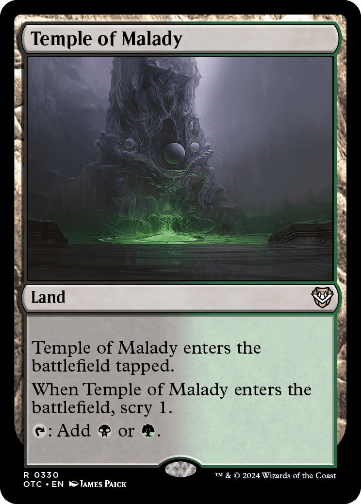 Temple of Malady [Outlaws of Thunder Junction Commander] | Enigma On Main