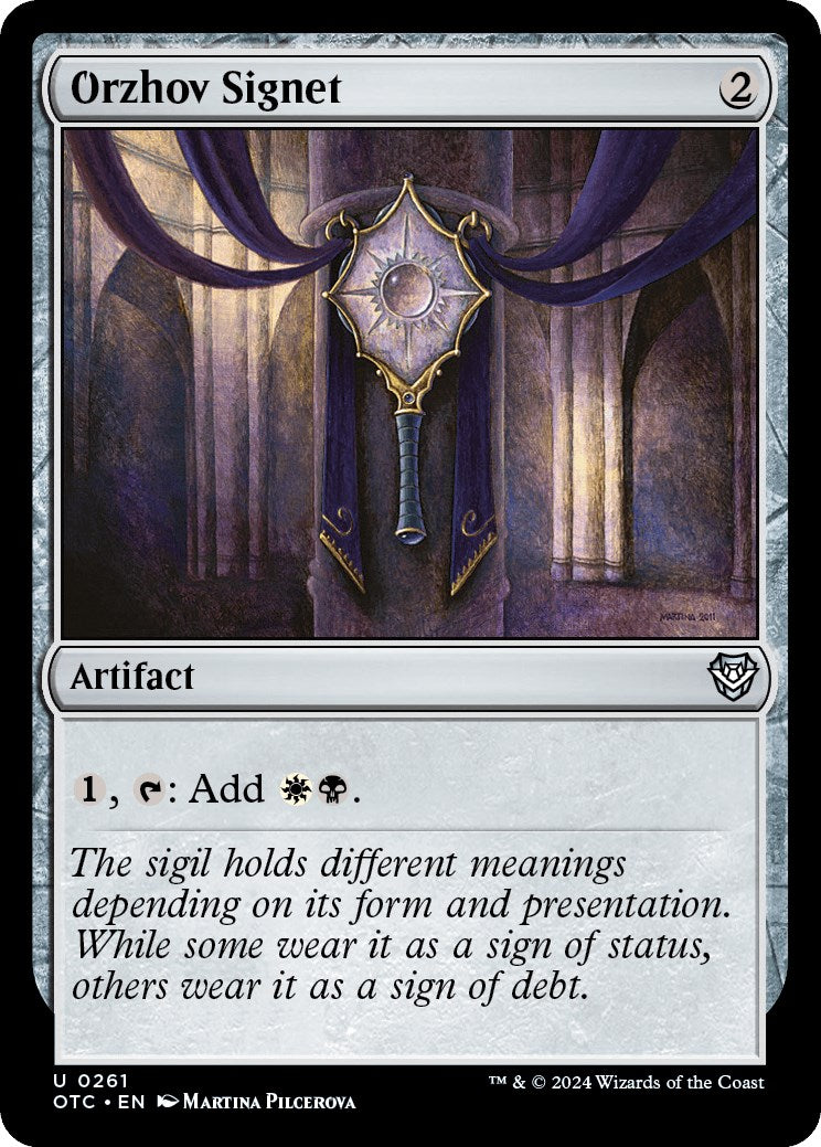 Orzhov Signet [Outlaws of Thunder Junction Commander] | Enigma On Main
