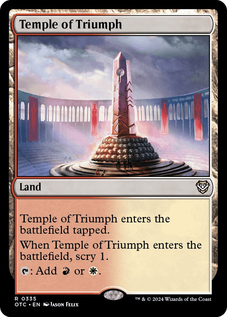 Temple of Triumph [Outlaws of Thunder Junction Commander] | Enigma On Main