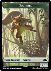 Zombie // Squirrel Double-Sided Token [Dominaria Remastered Tokens] | Enigma On Main