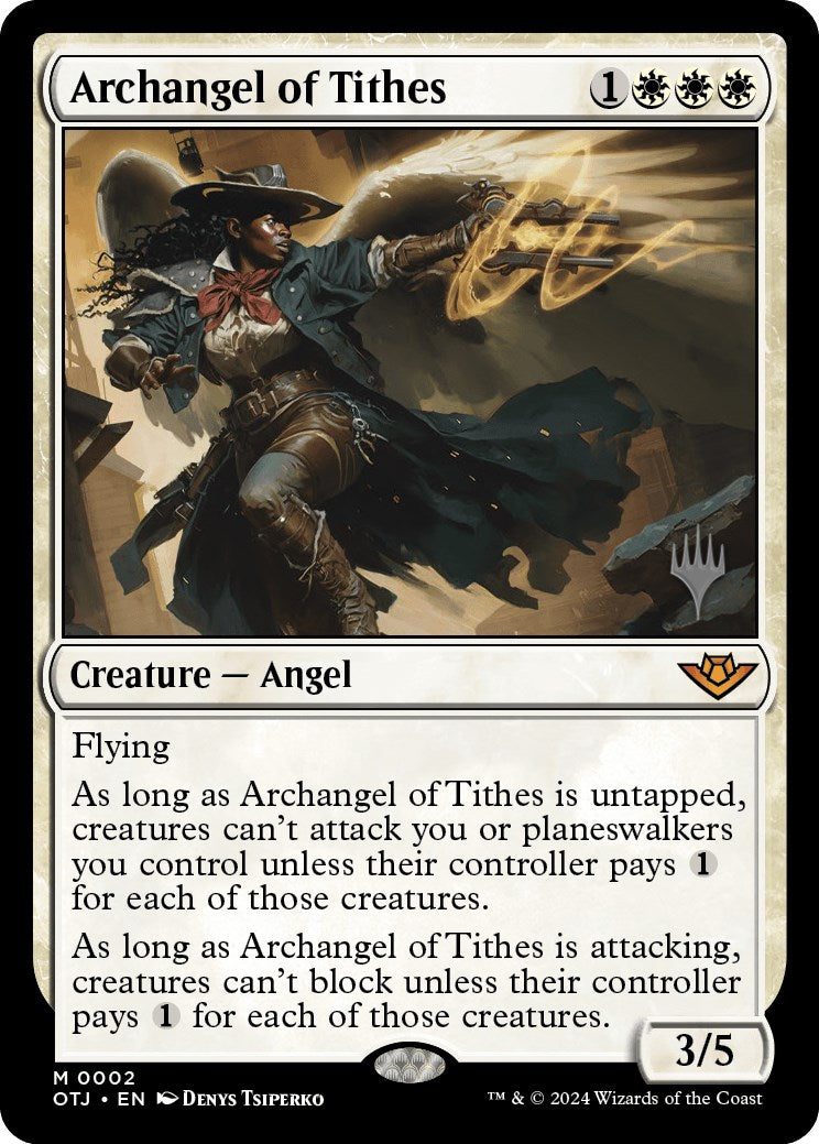 Archangel of Tithes (Promo Pack) [Outlaws of Thunder Junction Promos] | Enigma On Main