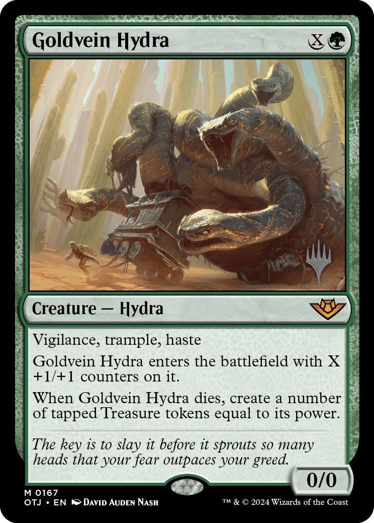 Goldvein Hydra (Promo Pack) [Outlaws of Thunder Junction Promos] | Enigma On Main