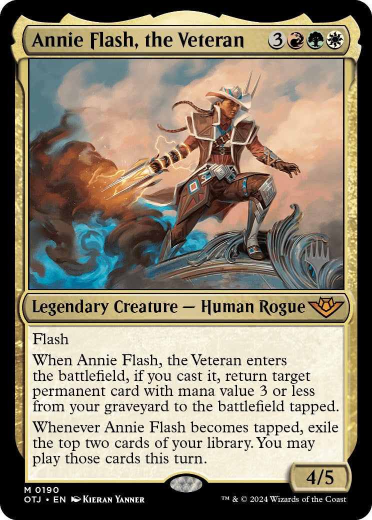 Annie Flash, the Veteran (Promo Pack) [Outlaws of Thunder Junction Promos] | Enigma On Main