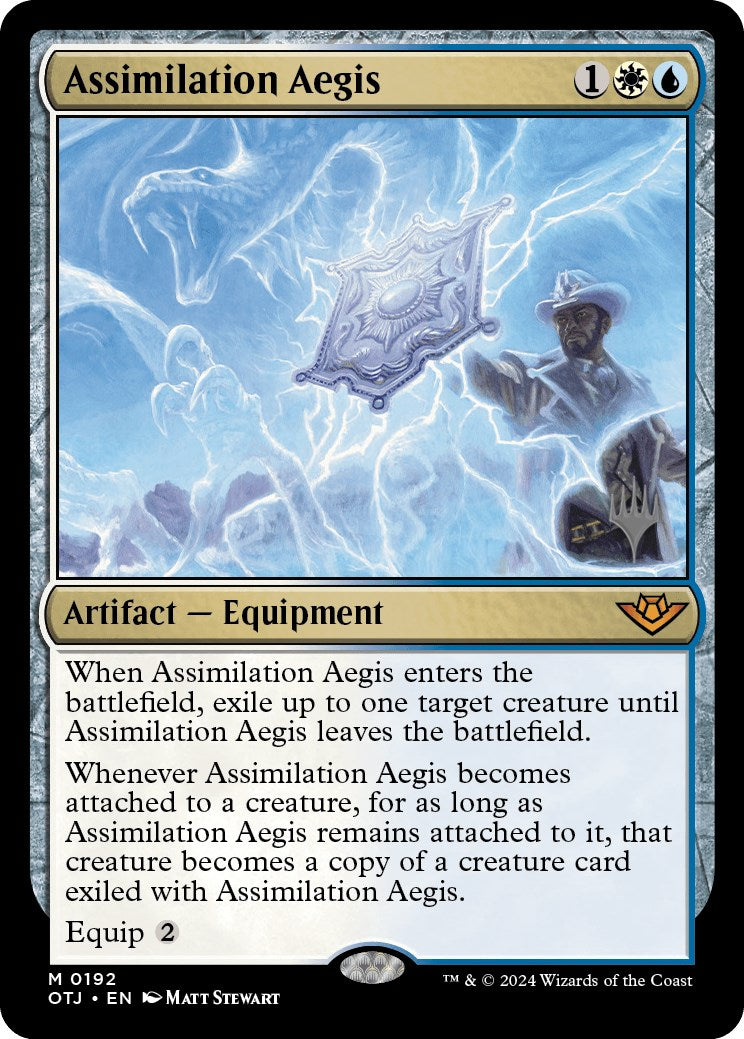 Assimilation Aegis (Promo Pack) [Outlaws of Thunder Junction Promos] | Enigma On Main