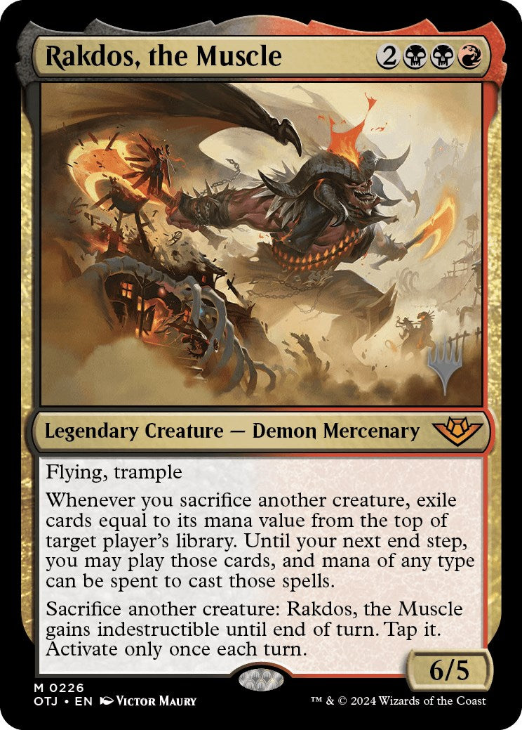 Rakdos, the Muscle (Promo Pack) [Outlaws of Thunder Junction Promos] | Enigma On Main