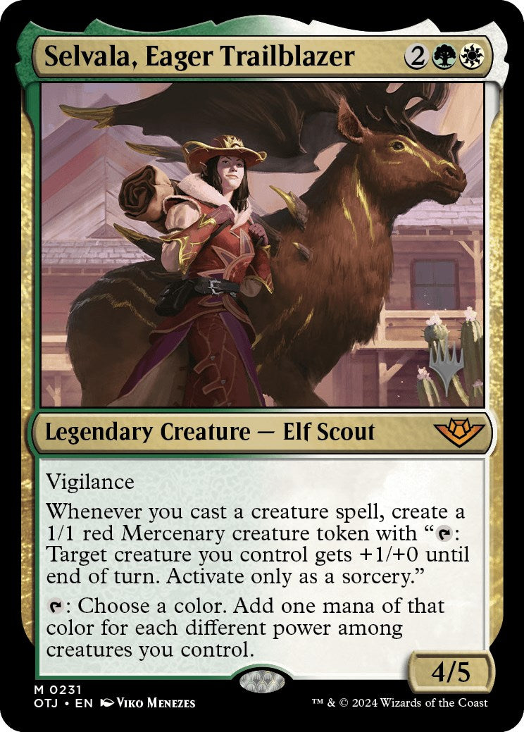 Selvala, Eager Trailblazer (Promo Pack) [Outlaws of Thunder Junction Promos] | Enigma On Main