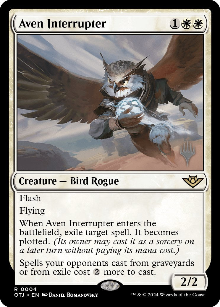 Aven Interrupter (Promo Pack) [Outlaws of Thunder Junction Promos] | Enigma On Main