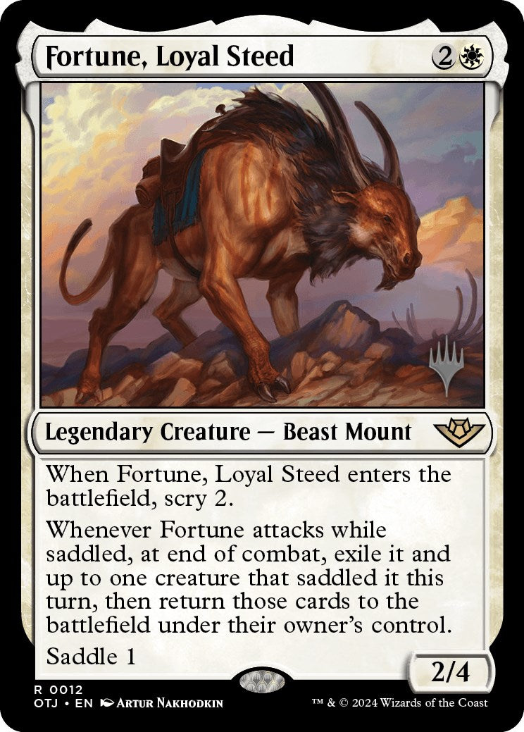 Fortune, Loyal Steed (Promo Pack) [Outlaws of Thunder Junction Promos] | Enigma On Main