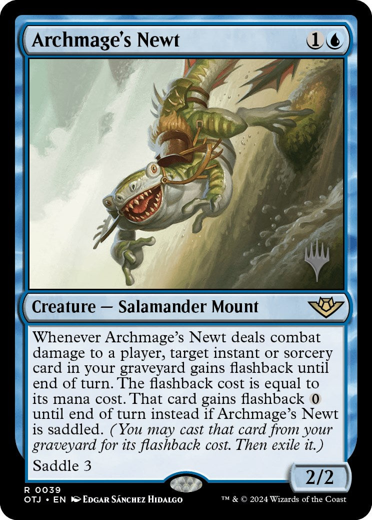 Archmage's Newt (Promo Pack) [Outlaws of Thunder Junction Promos] | Enigma On Main