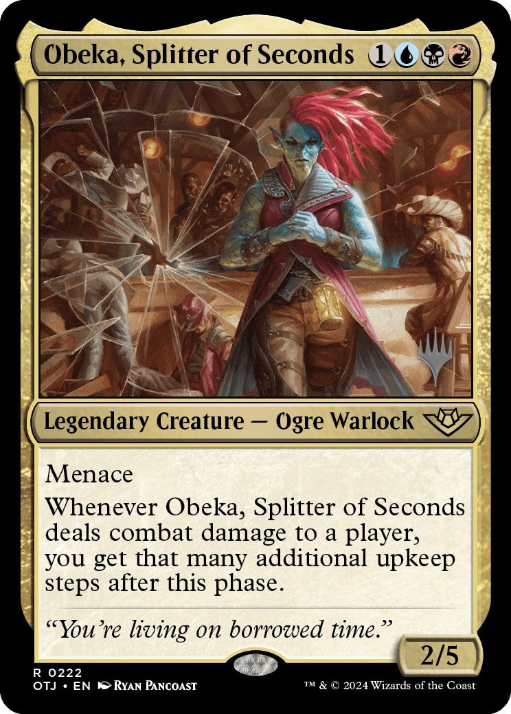 Obeka, Splitter of Seconds (Promo Pack) [Outlaws of Thunder Junction Promos] | Enigma On Main