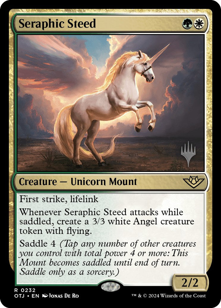 Seraphic Steed (Promo Pack) [Outlaws of Thunder Junction Promos] | Enigma On Main