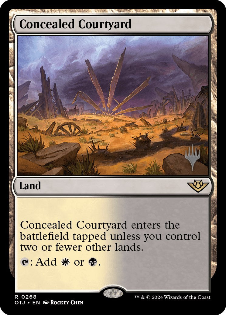 Concealed Courtyard (Promo Pack) [Outlaws of Thunder Junction Promos] | Enigma On Main