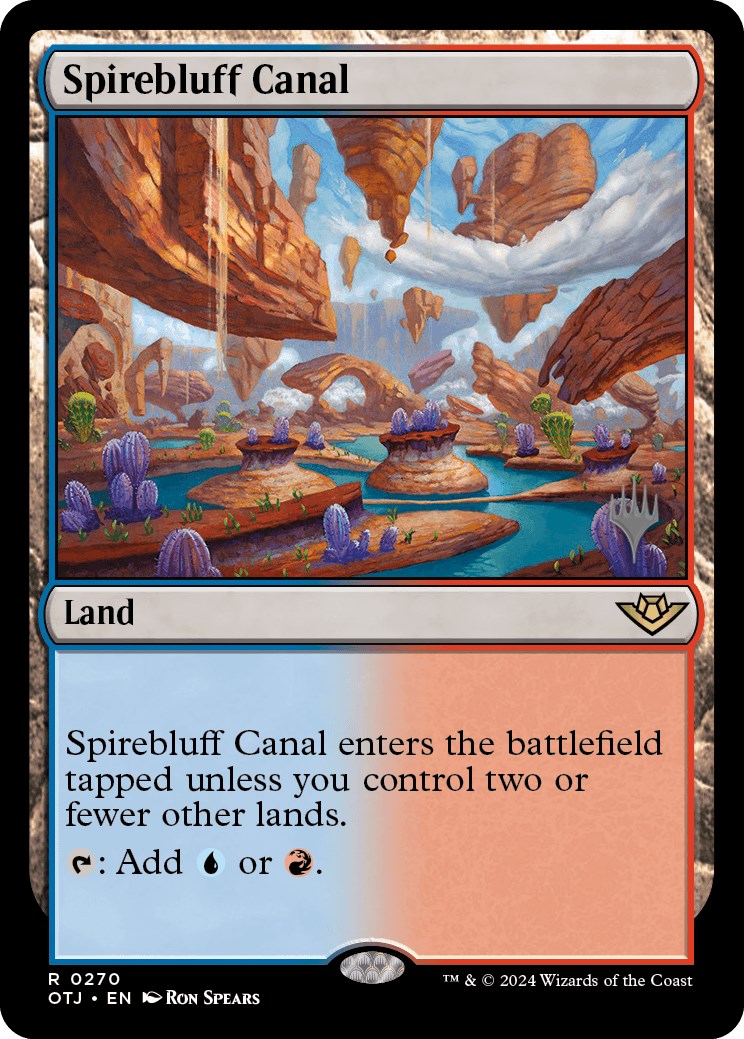 Spirebluff Canal (Promo Pack) [Outlaws of Thunder Junction Promos] | Enigma On Main