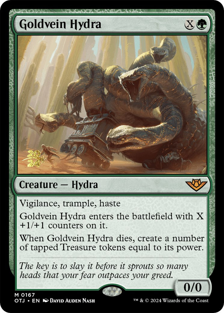 Goldvein Hydra [Outlaws of Thunder Junction Prerelease Promos] | Enigma On Main