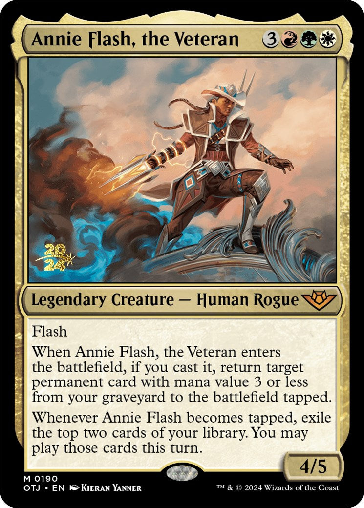 Annie Flash, the Veteran [Outlaws of Thunder Junction Prerelease Promos] | Enigma On Main