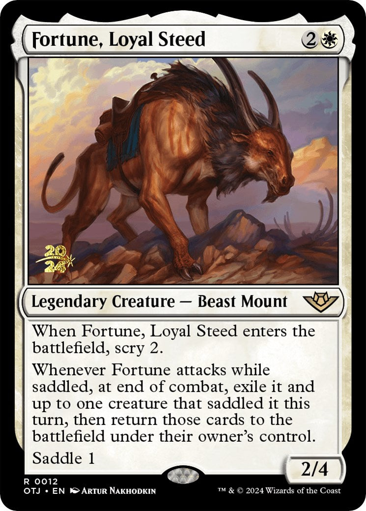 Fortune, Loyal Steed [Outlaws of Thunder Junction Prerelease Promos] | Enigma On Main