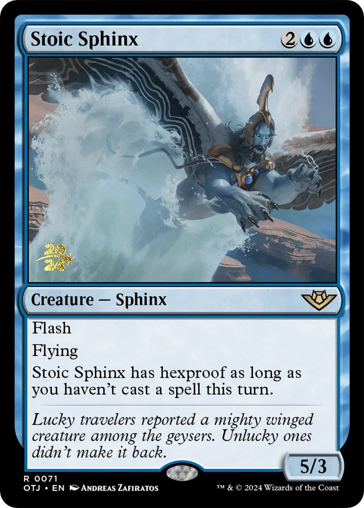 Stoic Sphinx [Outlaws of Thunder Junction Prerelease Promos] | Enigma On Main