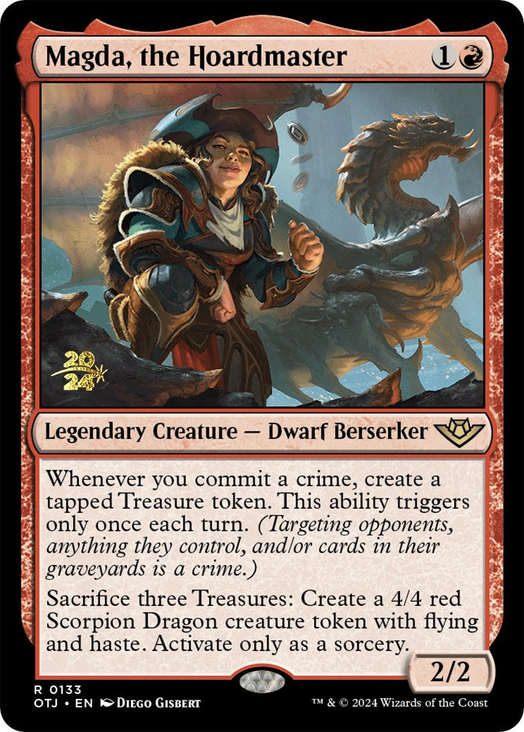 Magda, the Hoardmaster [Outlaws of Thunder Junction Prerelease Promos] | Enigma On Main