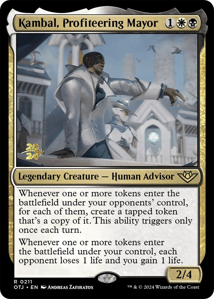 Kambal, Profiteering Mayor [Outlaws of Thunder Junction Prerelease Promos] | Enigma On Main