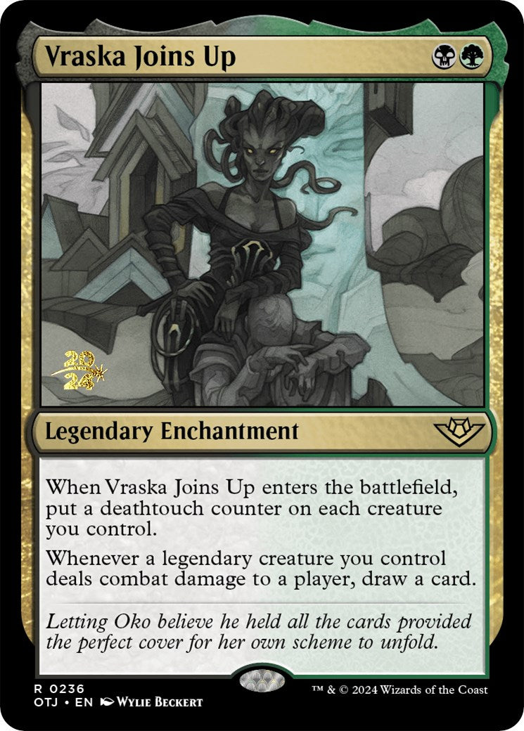 Vraska Joins Up [Outlaws of Thunder Junction Prerelease Promos] | Enigma On Main