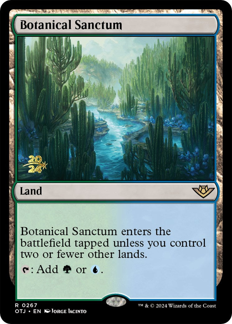Botanical Sanctum (OTJ) [Outlaws of Thunder Junction Prerelease Promos] | Enigma On Main
