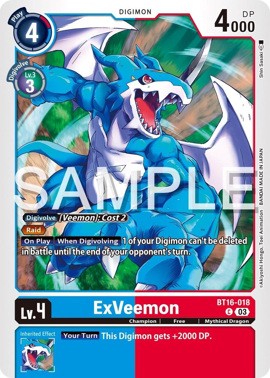 ExVeemon [BT16-018] [Beginning Observer] | Enigma On Main